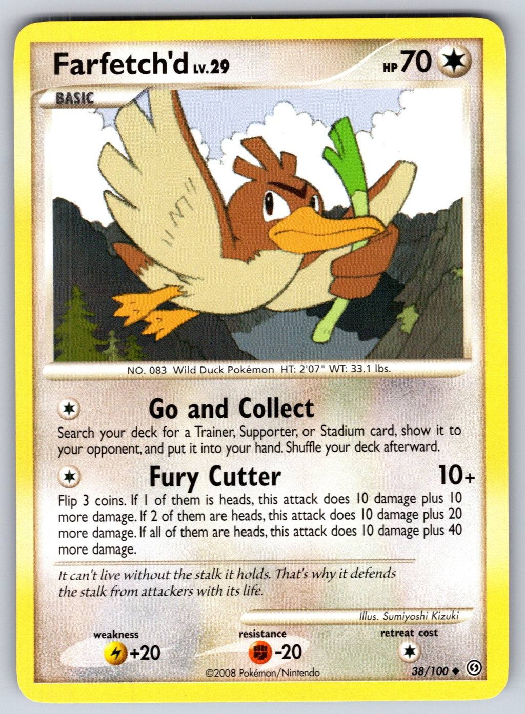 Farfetch'd Uncommon Stormfront 38/100 LP 2008