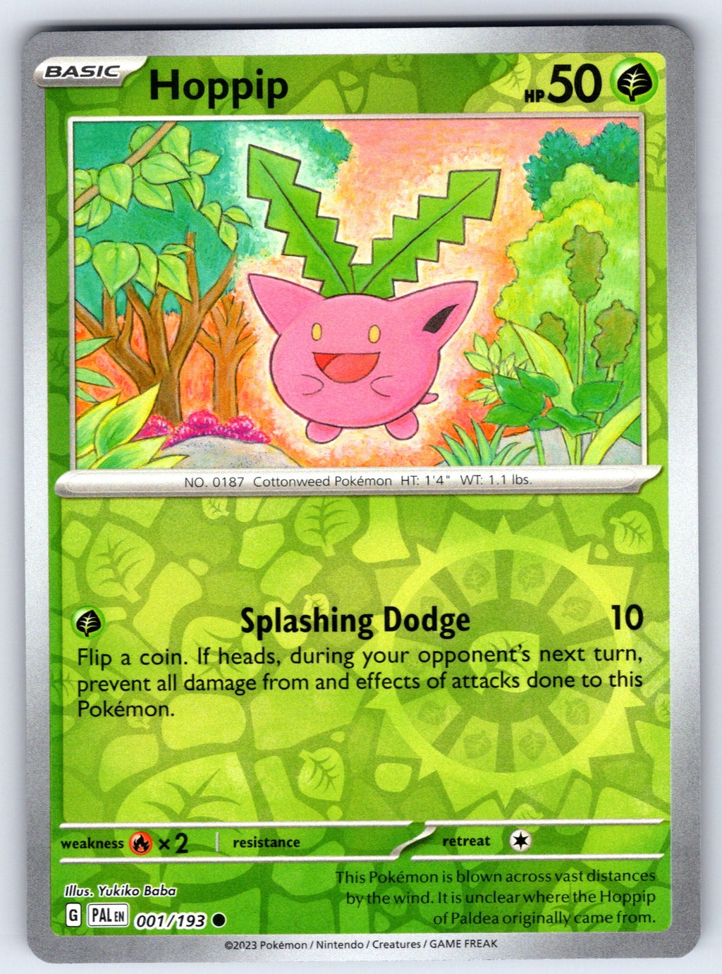 Hoppip Reverse Holo Common SV02: Paldea Evolved 001/193 NM 2023