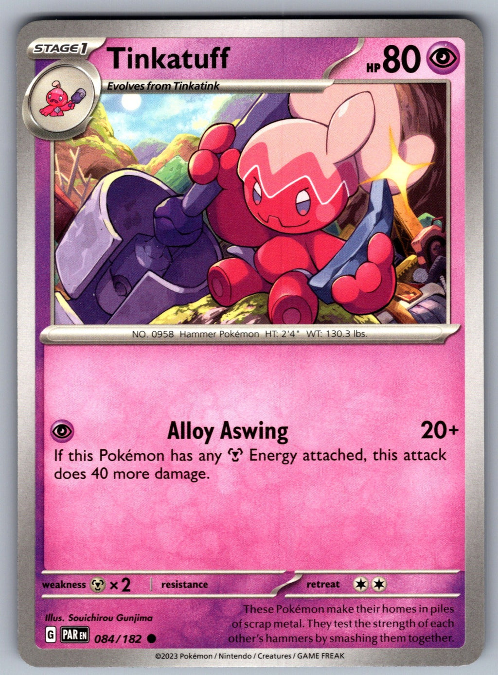 Tinkatuff Common SV04: Paradox Rift 084/182 NM 2023