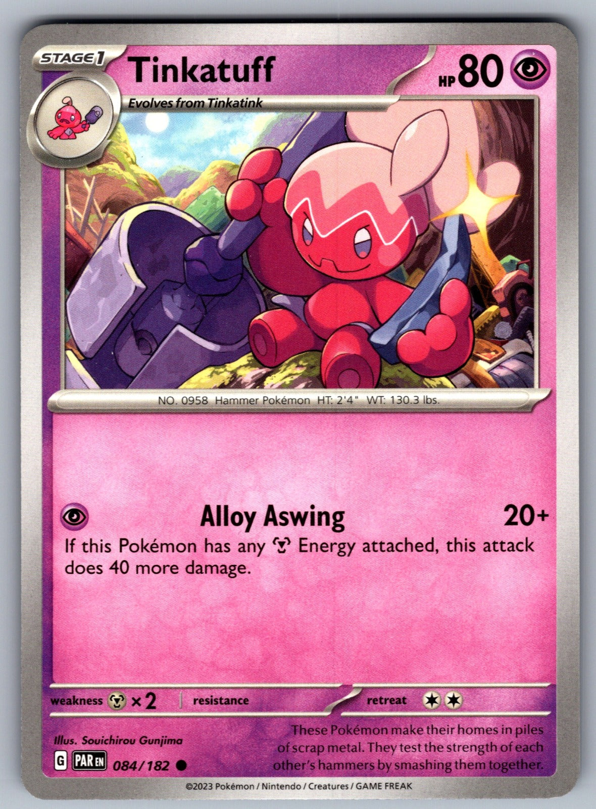 Tinkatuff Common SV04: Paradox Rift 084/182 NM 2023