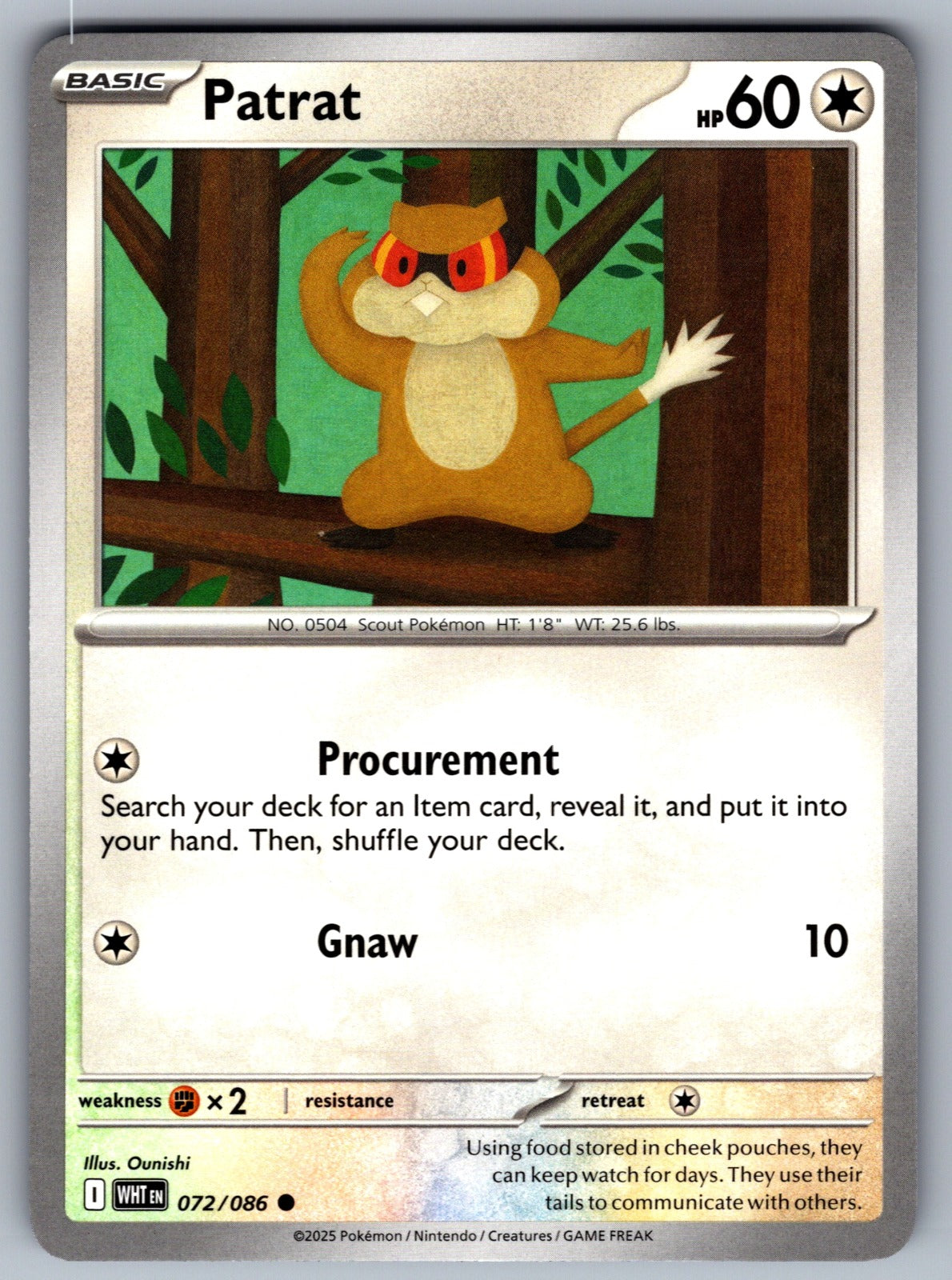 Patrat Common SV: White Flare 072/086 NM 2025