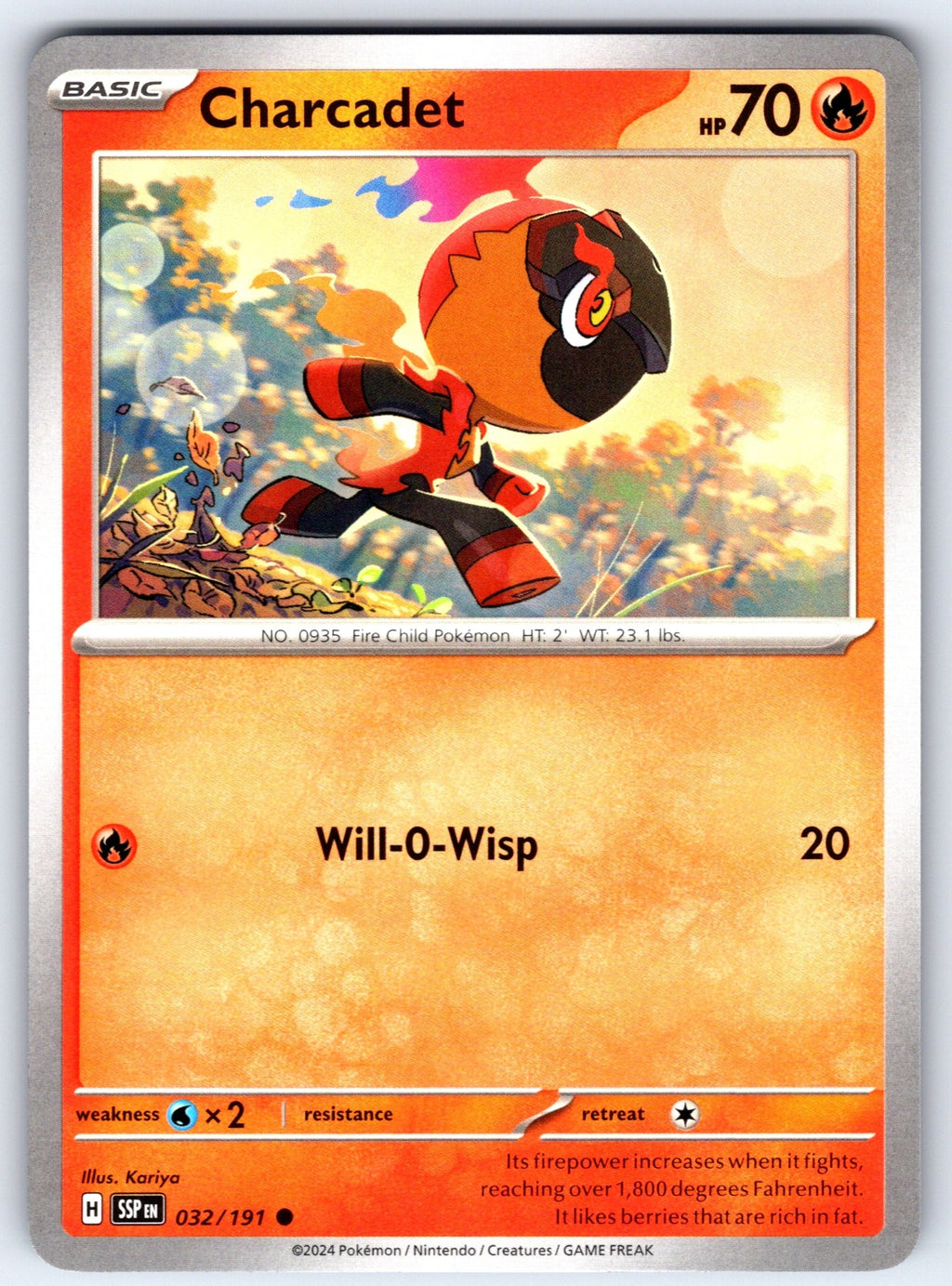 Charcadet Common SV08: Surging Sparks 032/191 NM 2024