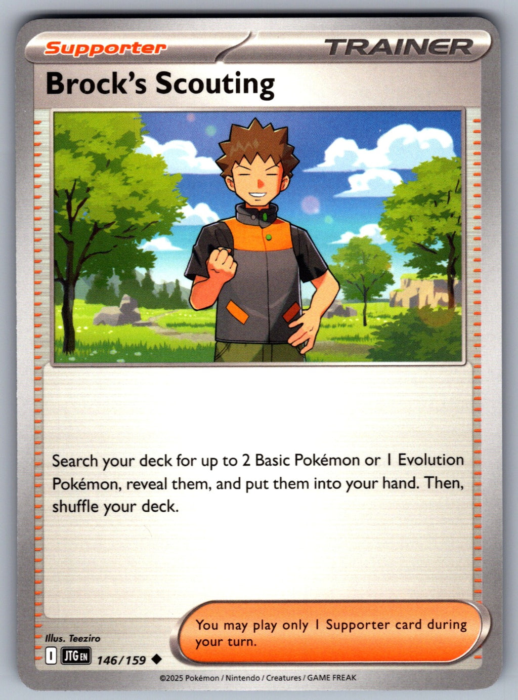 Brock's Scouting Uncommon SV09: Journey Together 146/159 NM 2025