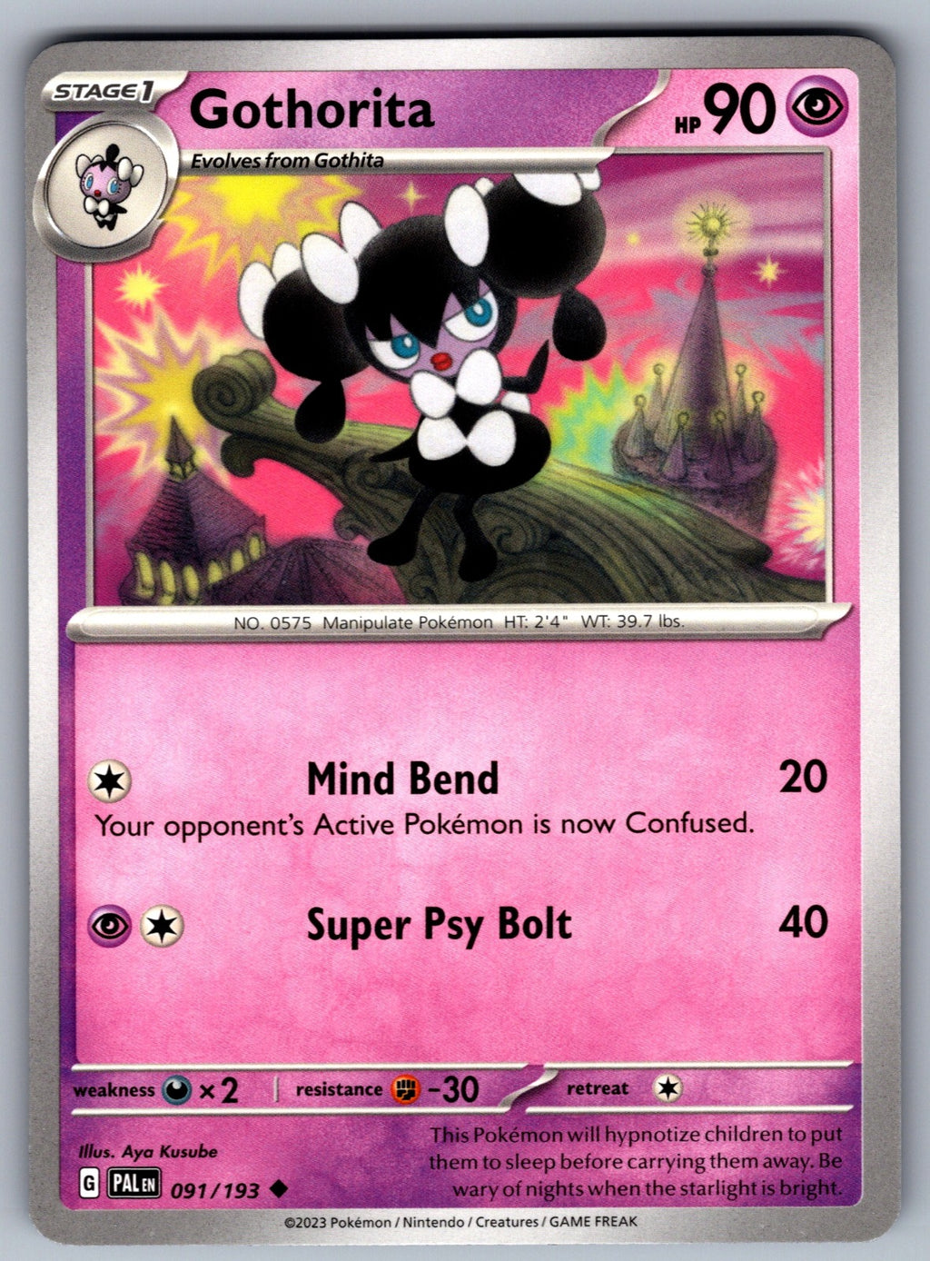 Gothorita Uncommon SV02: Paldea Evolved 091/193 NM 2023