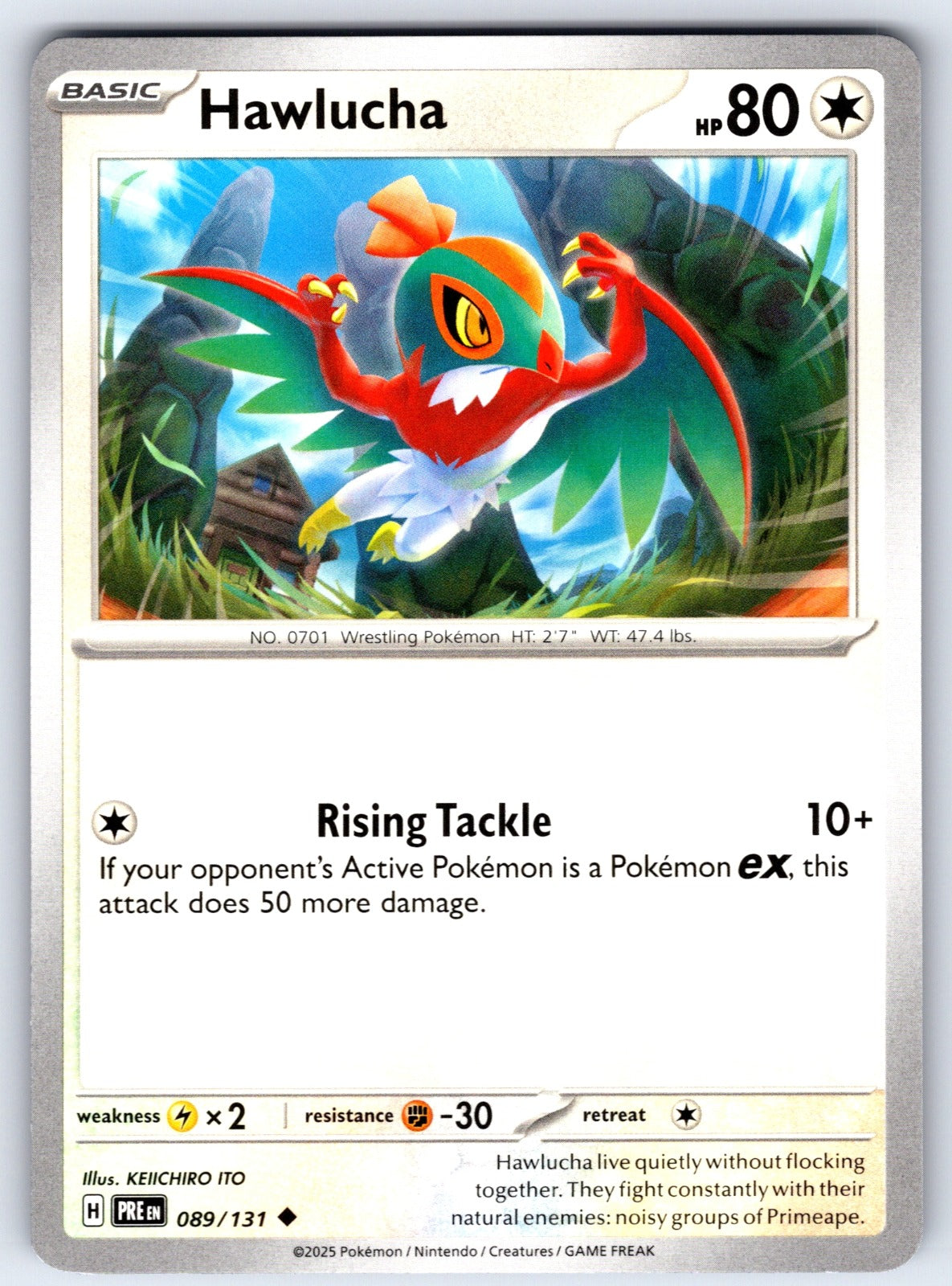 Hawlucha Uncommon SV: Prismatic Evolutions 089/131 NM 2025