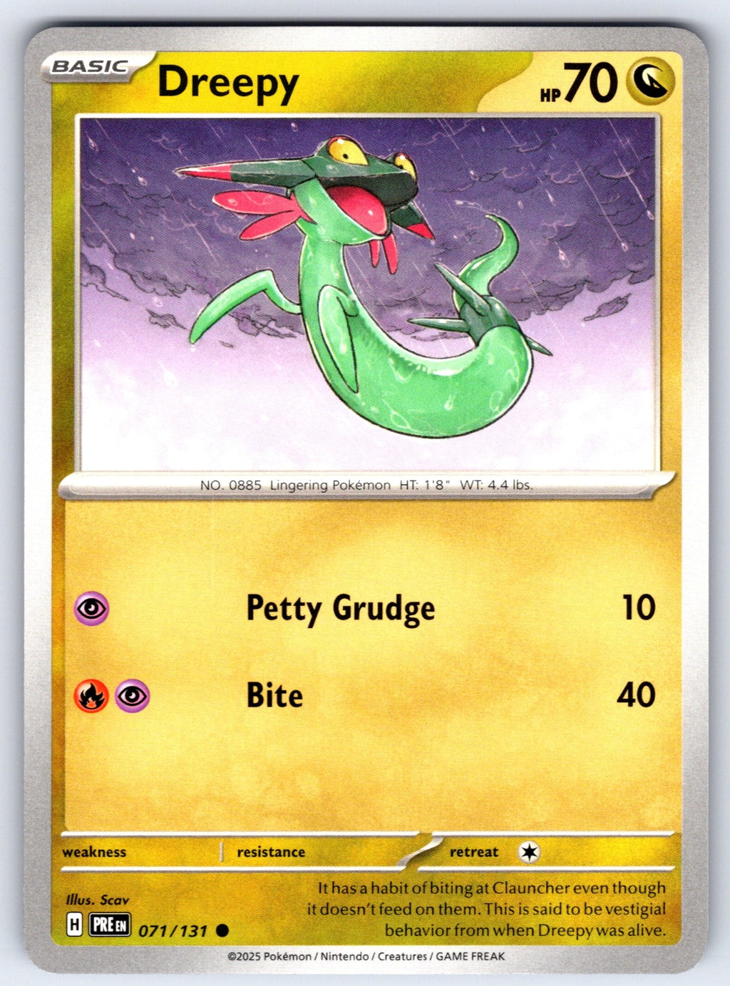 Dreepy Common SV: Prismatic Evolutions 071/131 NM 2025