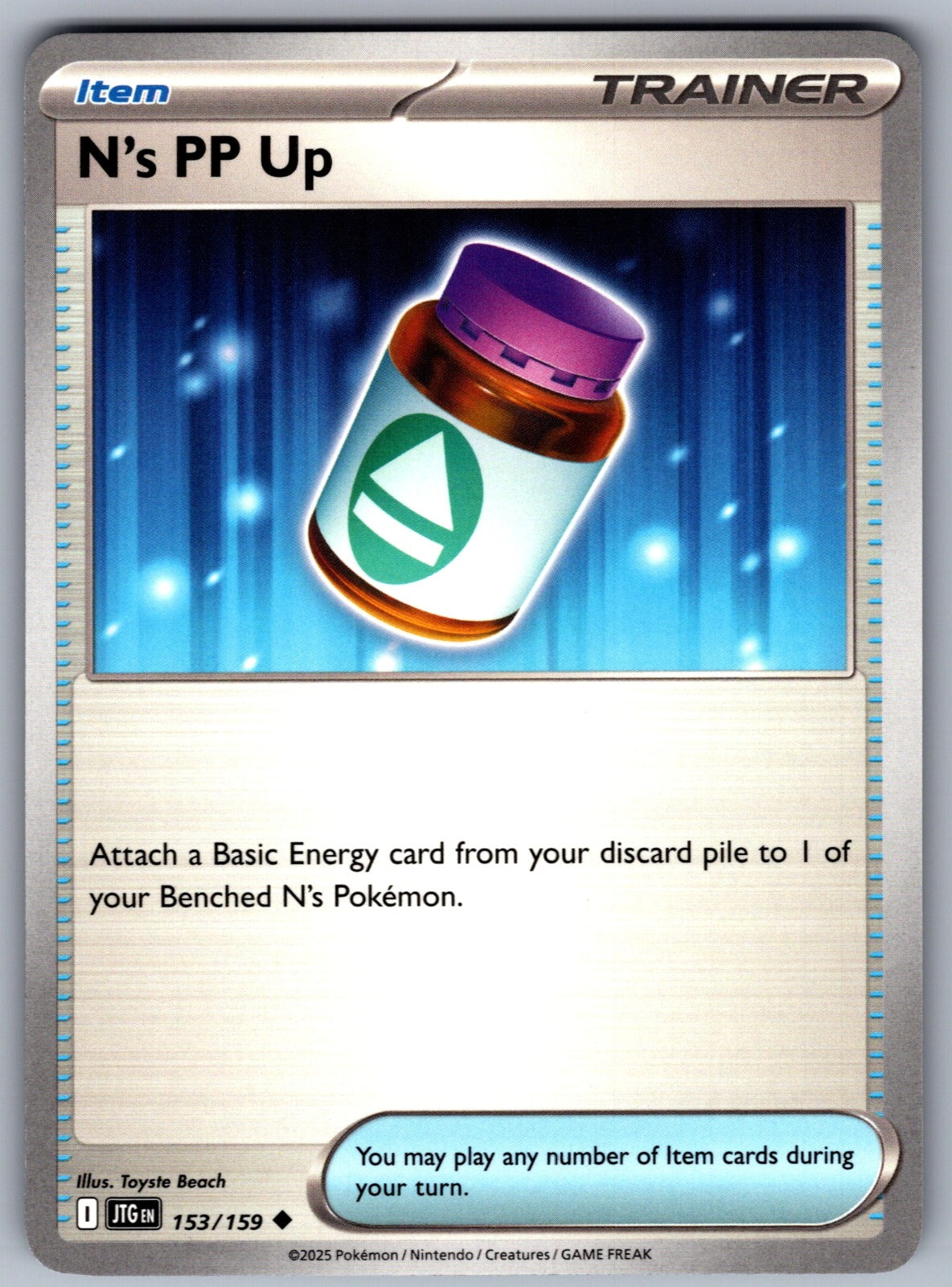 N's PP Up Uncommon SV09: Journey Together 153/159 NM 2025