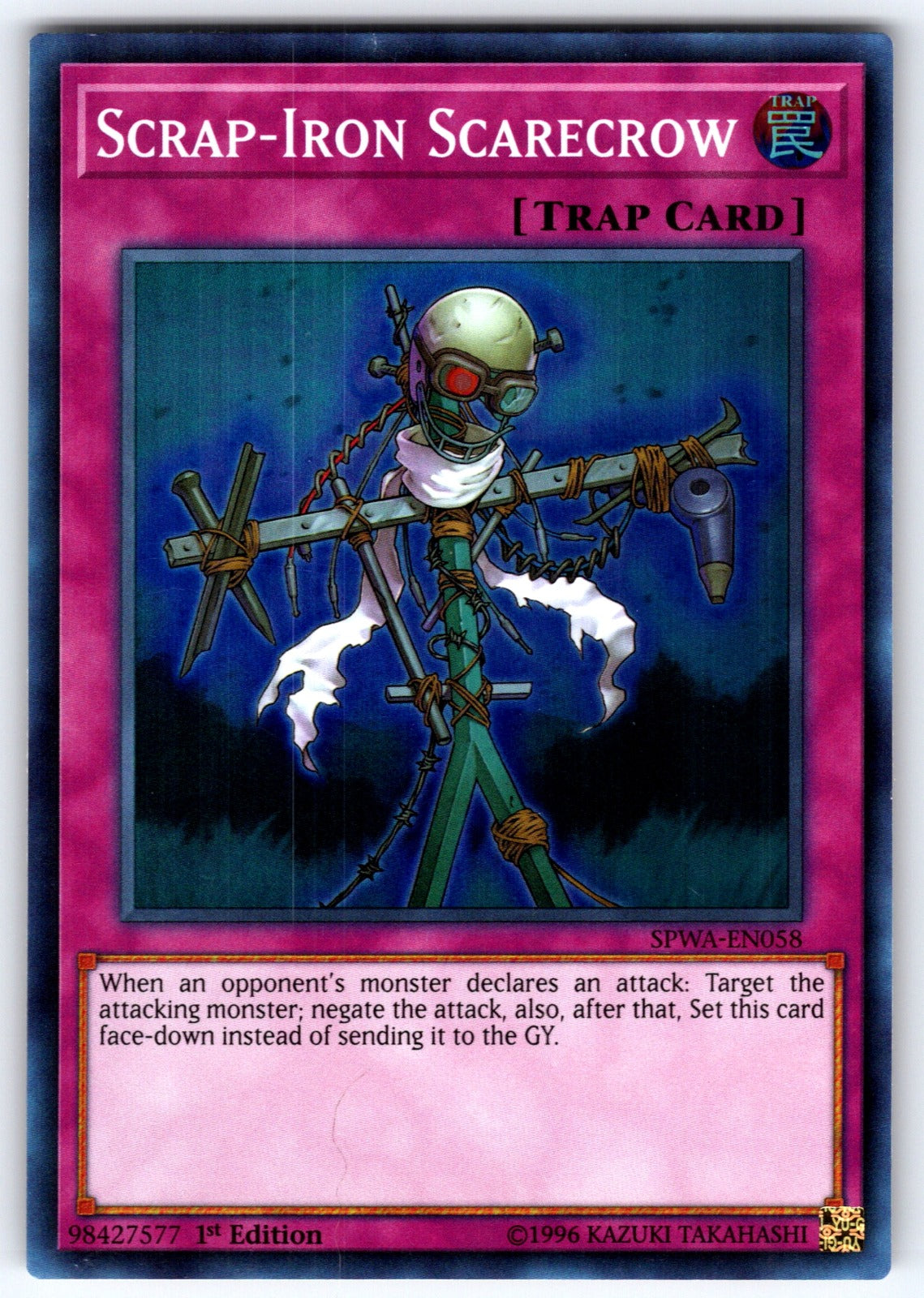 Scrap-Iron Scarecrow 1st Edition Super Rare Spirit Warriors SPWA-EN058 NM 2017