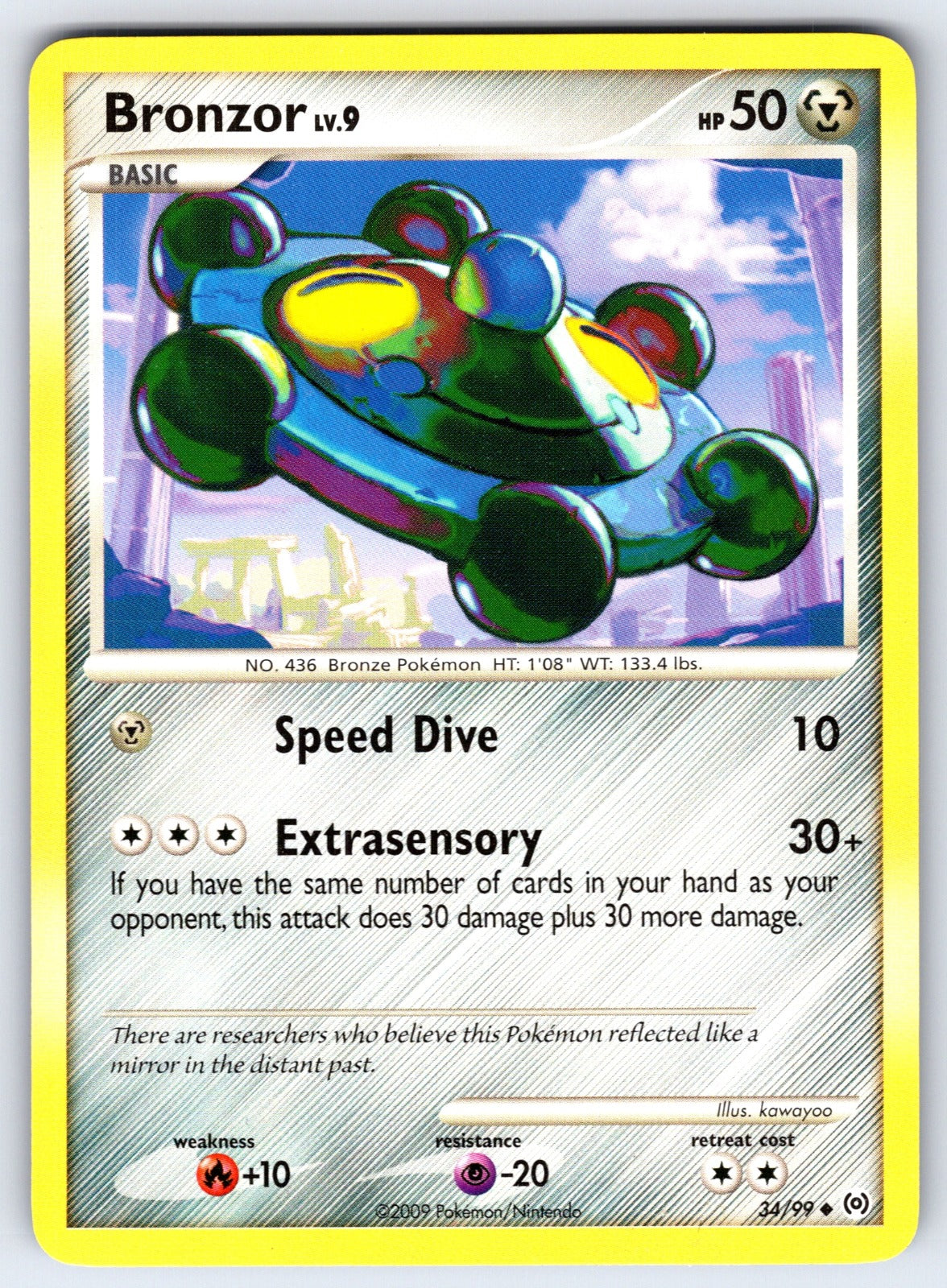 Bronzor (34) Uncommon Arceus 34/99 LP 2009