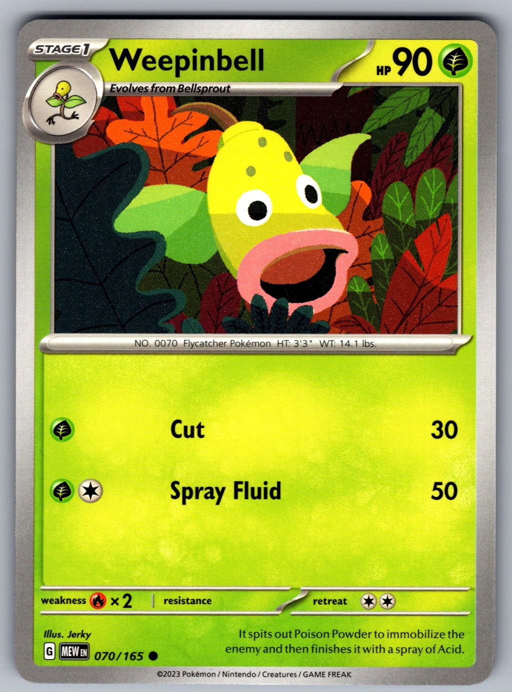 Weepinbell Common SV: Scarlet & Violet 151 070/165 NM 2023
