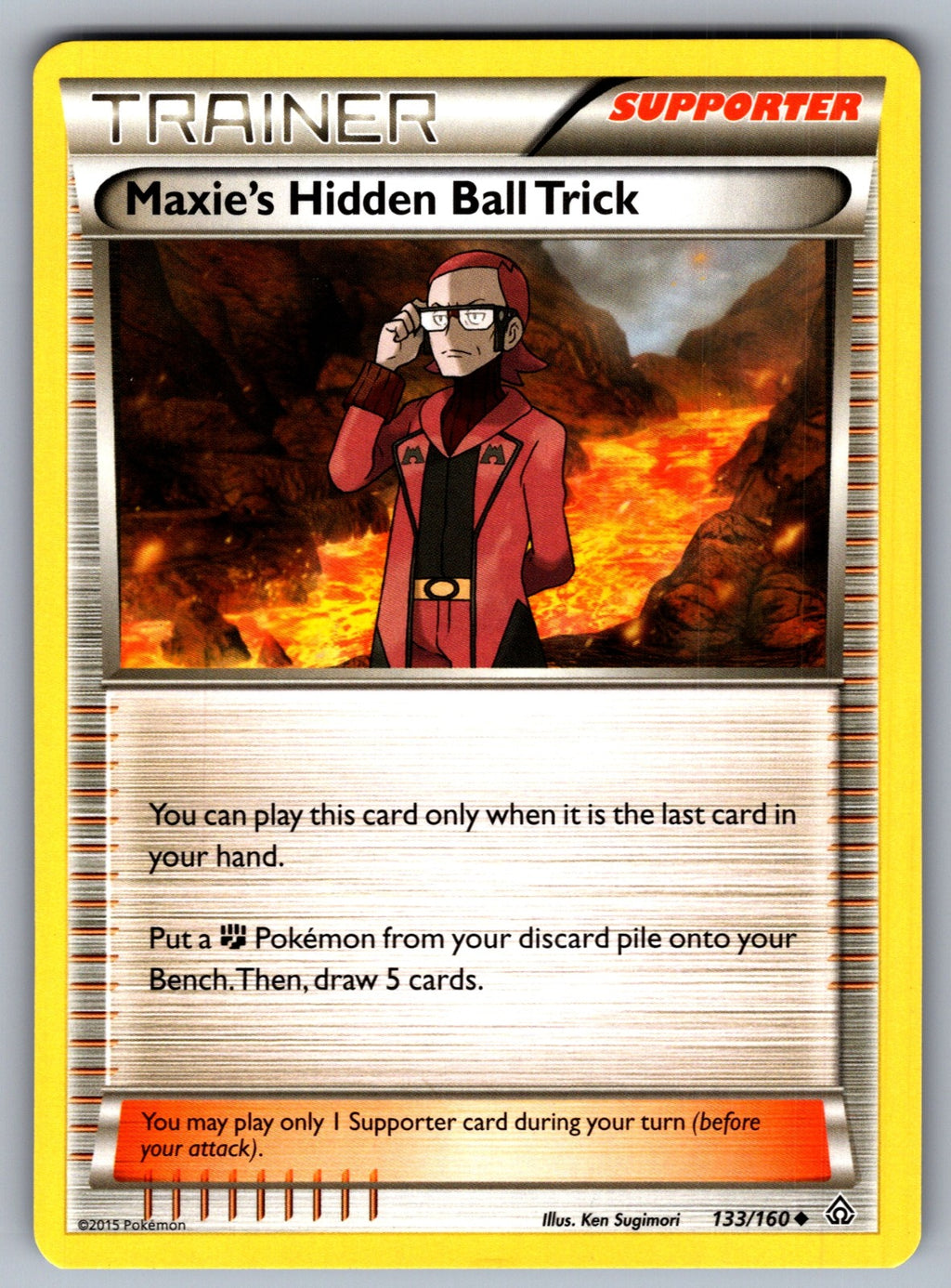 Maxie's Hidden Ball Trick Uncommon XY - Primal Clash 133/160 LP 2015