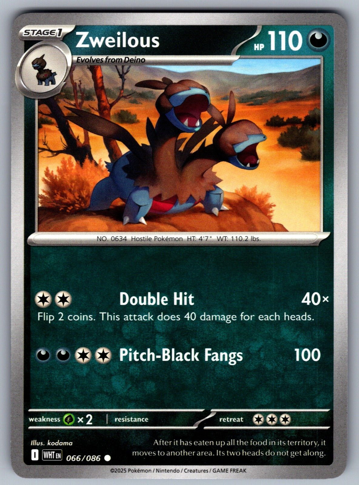 Zweilous Common SV: White Flare 066/086 NM 2025