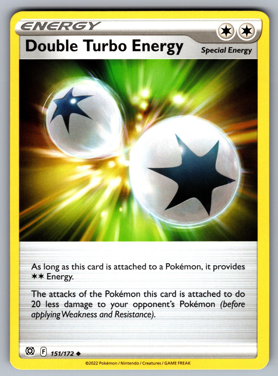 Double Turbo Energy Uncommon SWSH09: Brilliant Stars 151/172 NM 2022