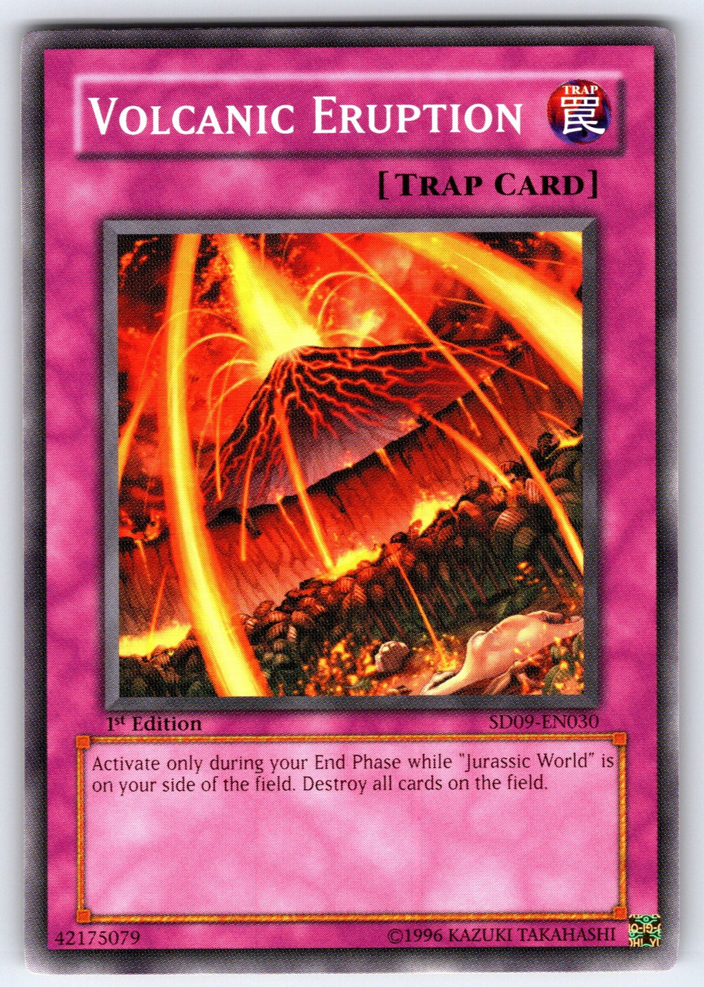 Volcanic Eruption 1st Edition Common Structure Deck: Dinosaur's Rage SD09-EN030 