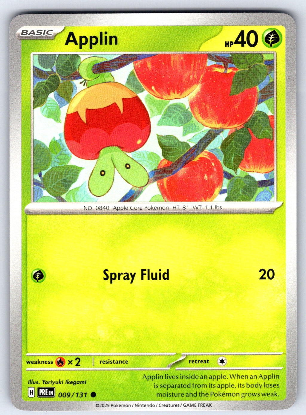 Applin Common SV: Prismatic Evolutions 009/131 NM 2025