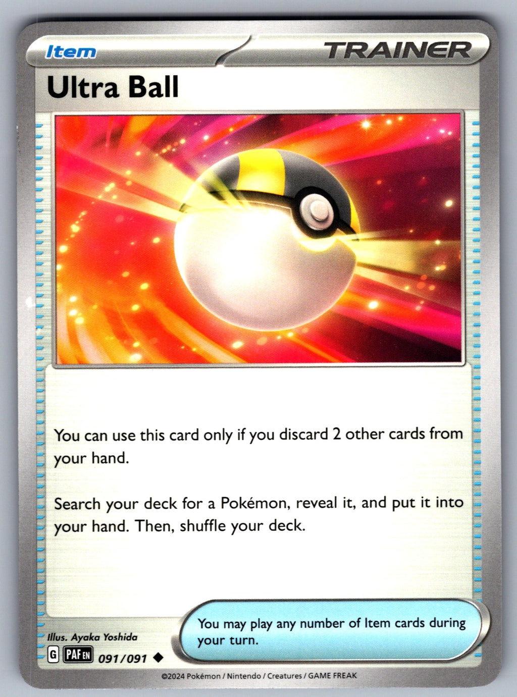 Ultra Ball Uncommon SV: Paldean Fates 091/091 NM 2024