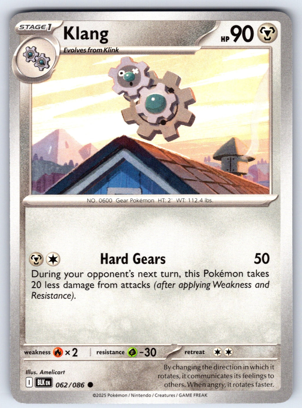Klang Common SV: Black Bolt 062/086 NM 2025