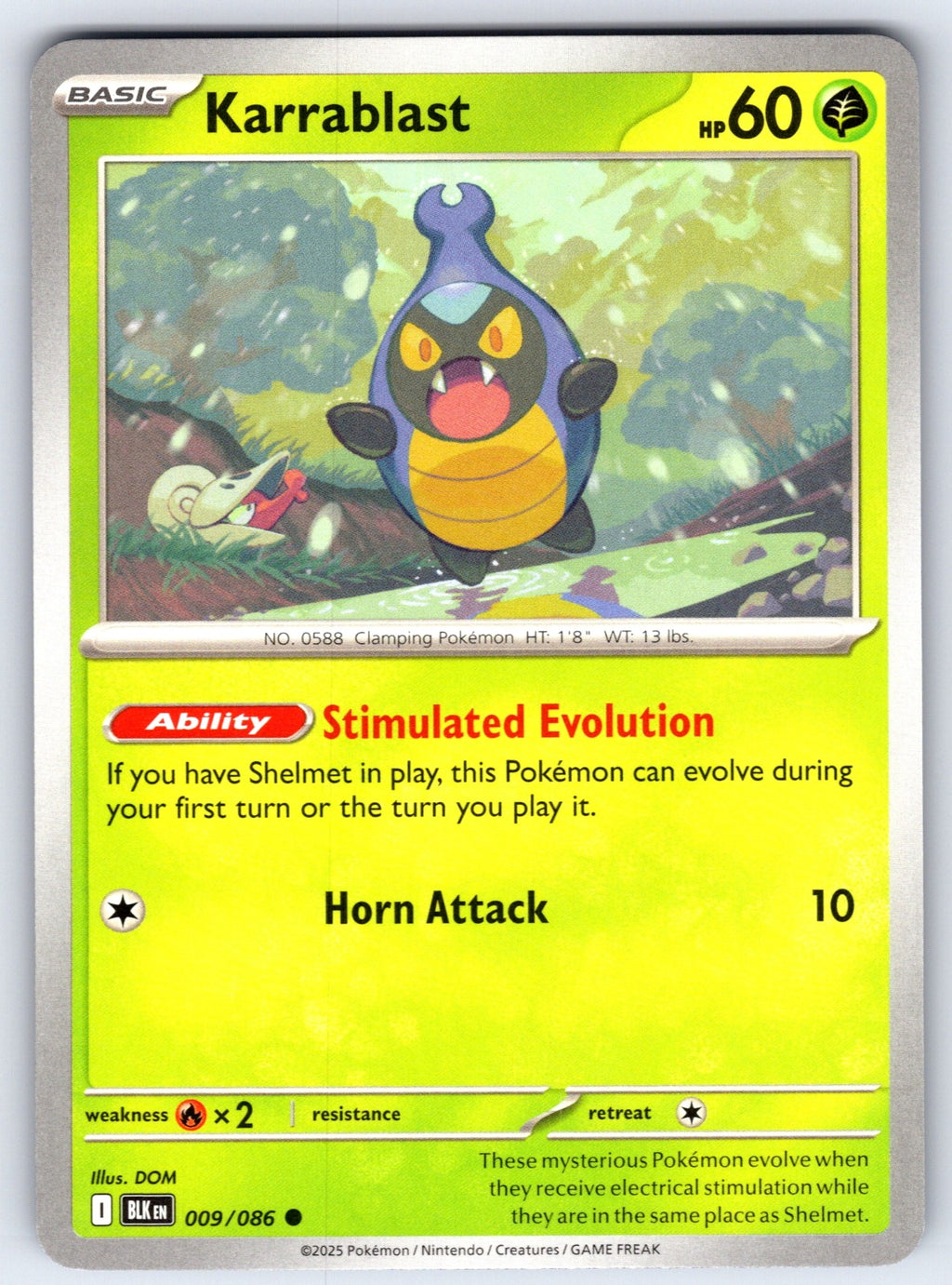 Karrablast Common SV: Black Bolt 009/086 NM 2025