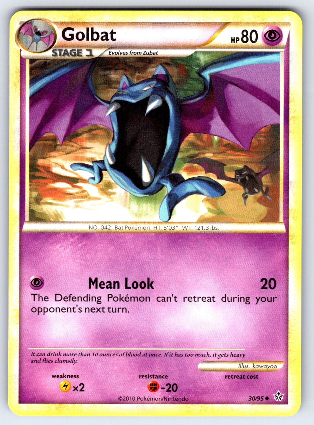 Golbat Uncommon Unleashed 30/95 LP 2010