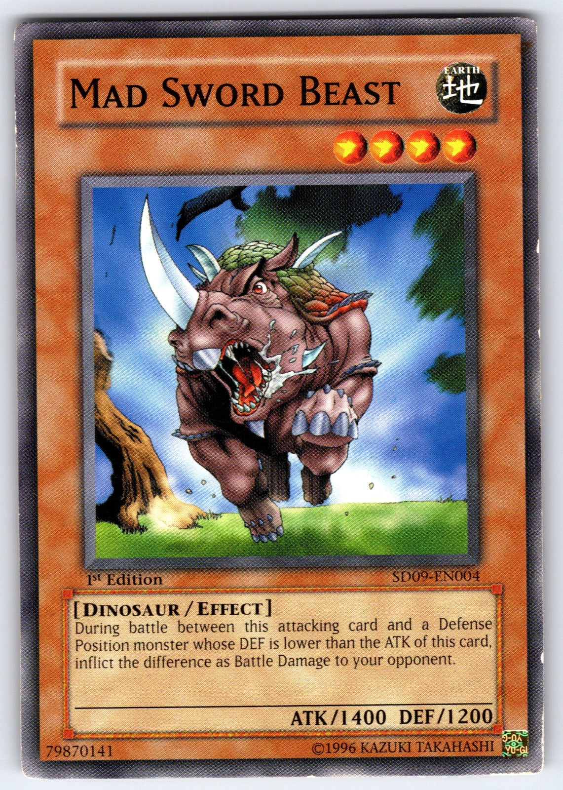 Mad Sword Beast Unlimited Common Tournament Pack 4 TP4-020 NM 2003