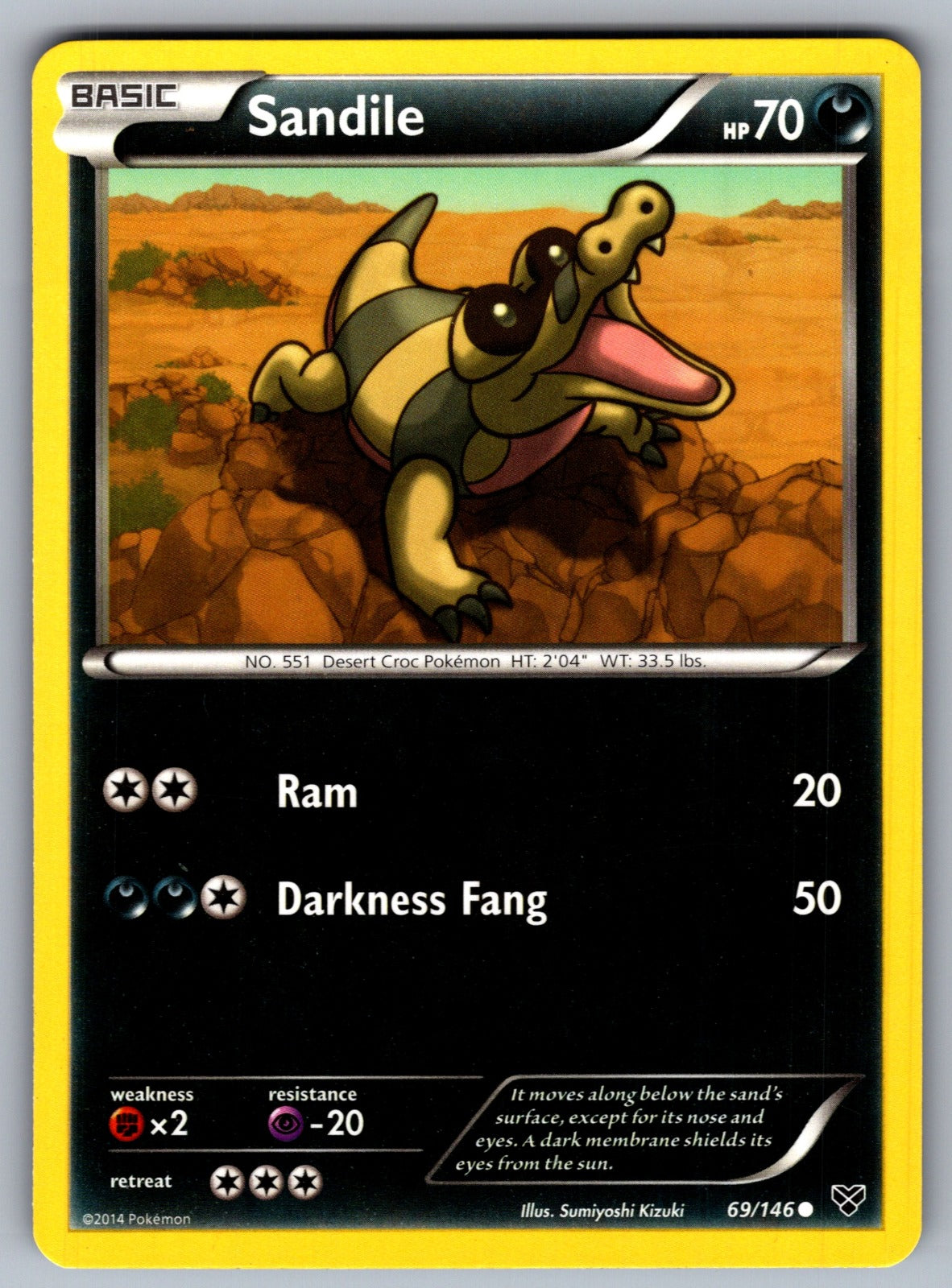 Sandile Common XY Base Set 69/146 LP 2014