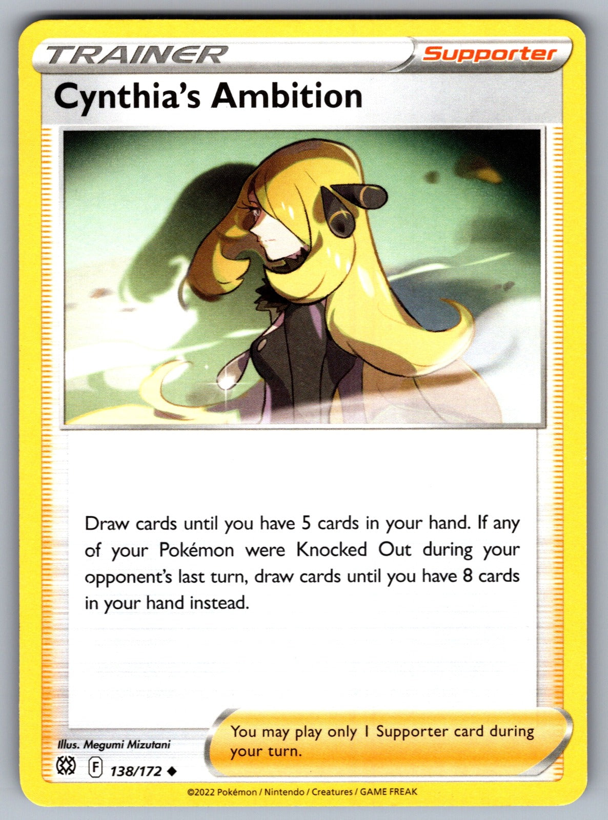 Cynthia's Ambition Uncommon SWSH09: Brilliant Stars 138/172 NM 2022
