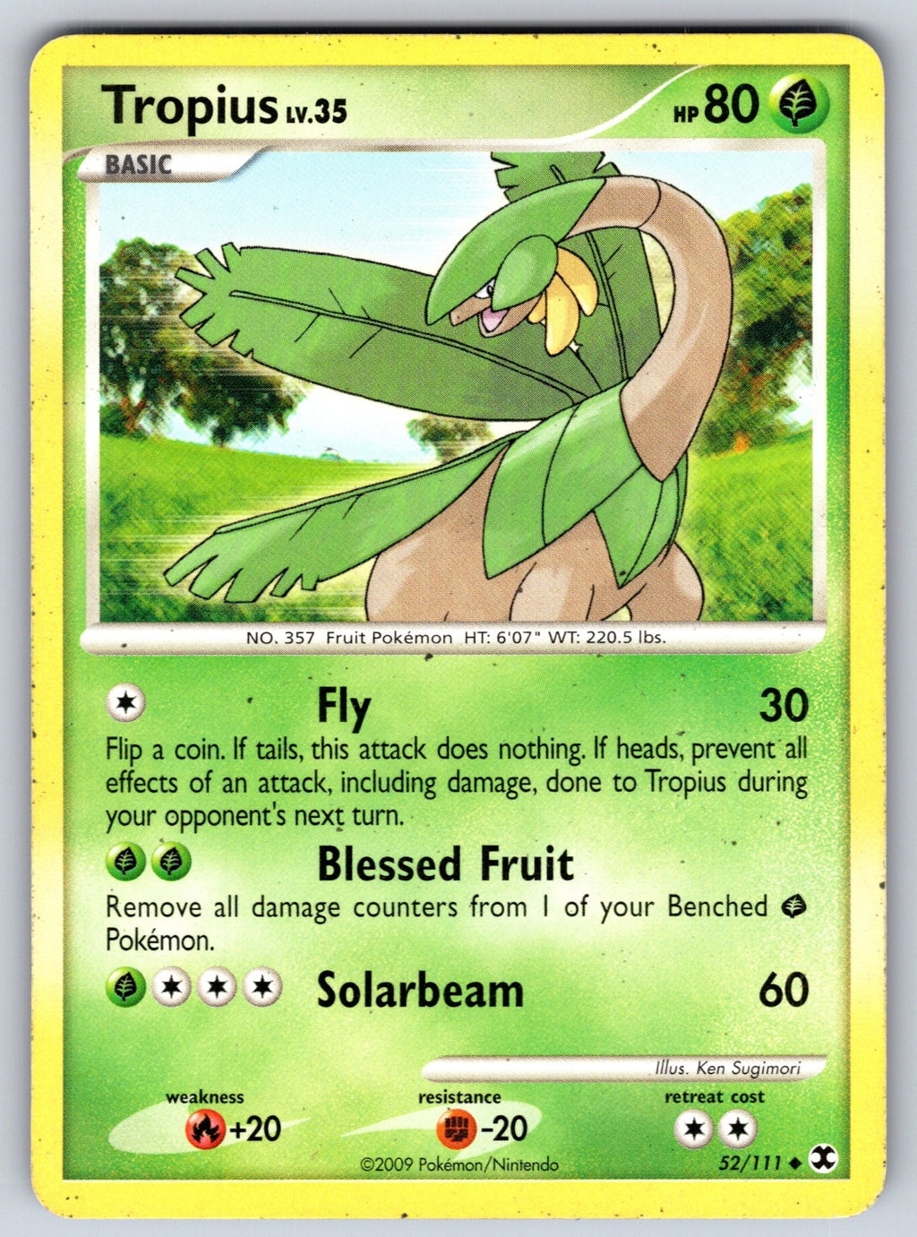 Tropius Uncommon Rising Rivals 52/111 LP 2009