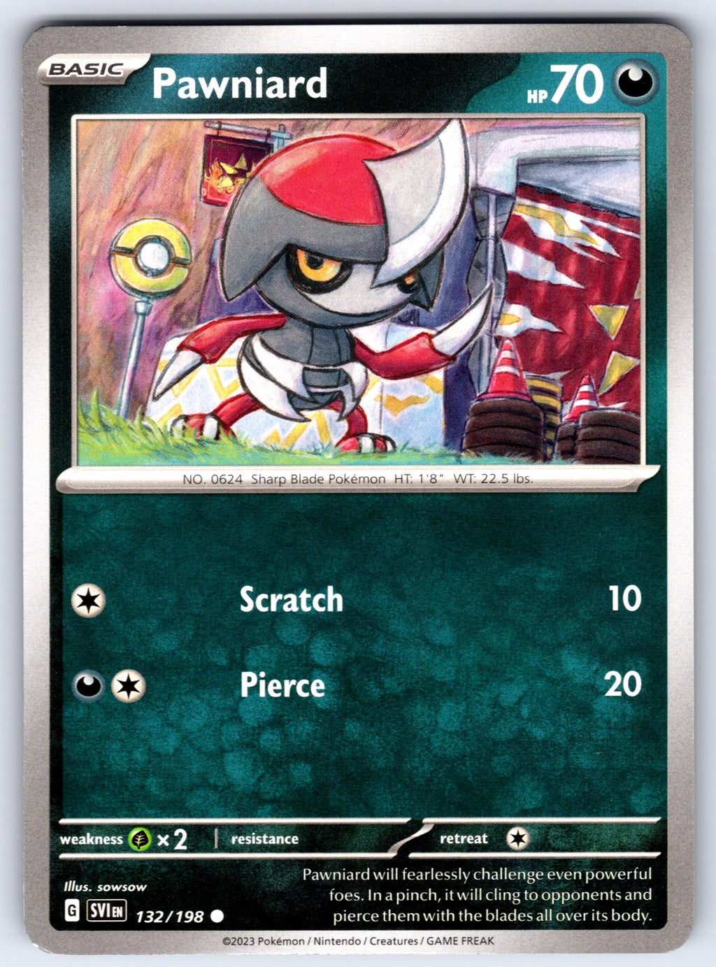 Pawniard Common SV01: Scarlet & Violet Base Set 132/198 NM 2023