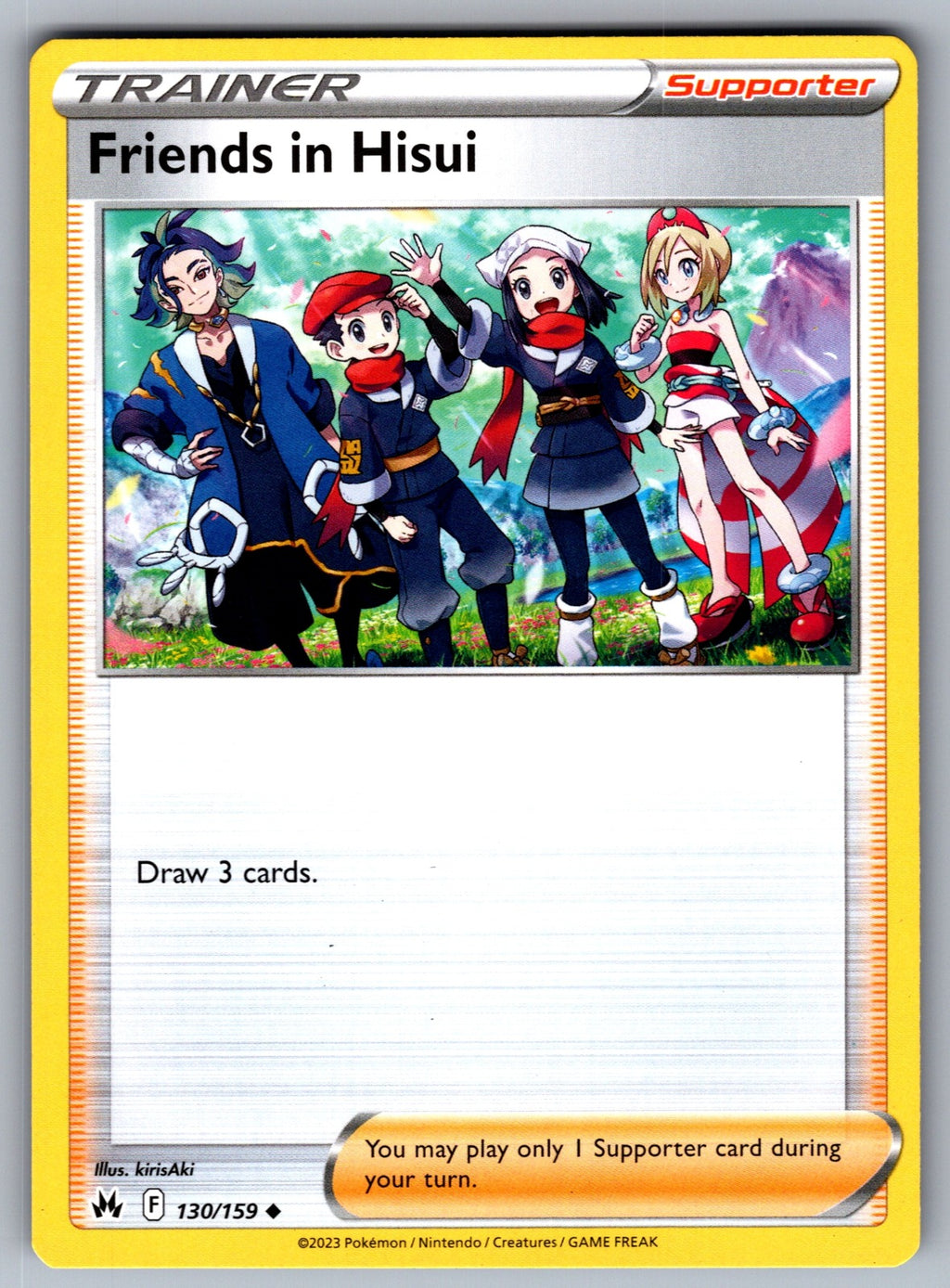 Friends in Hisui Uncommon SWSH: Crown Zenith 130/159 NM 2023