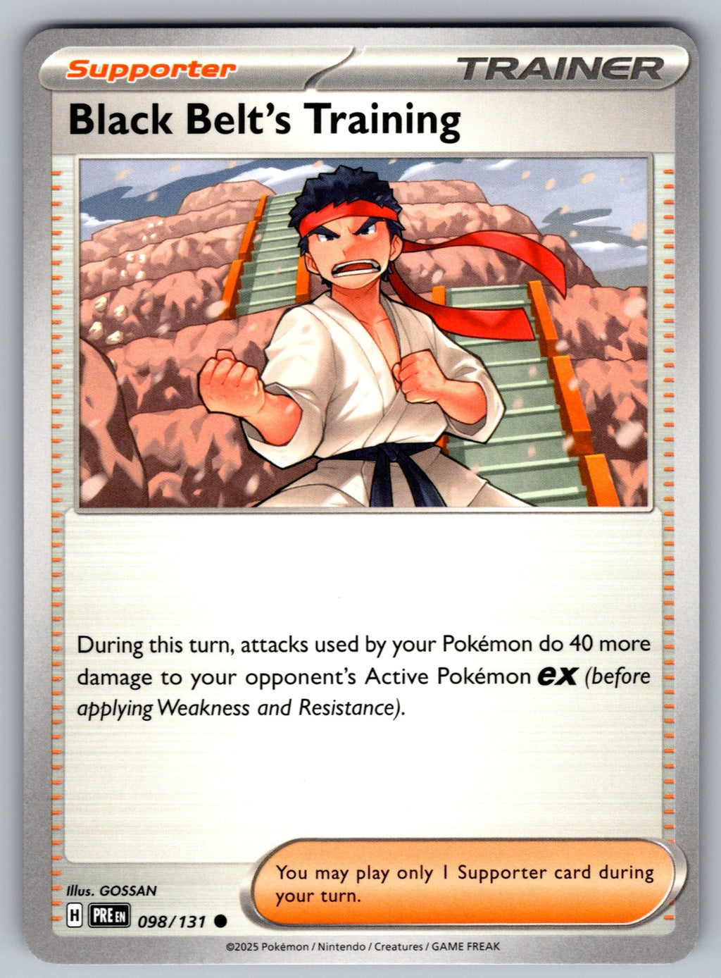 Black Belt's Training Common SV: Prismatic Evolutions 098/131 NM 2025
