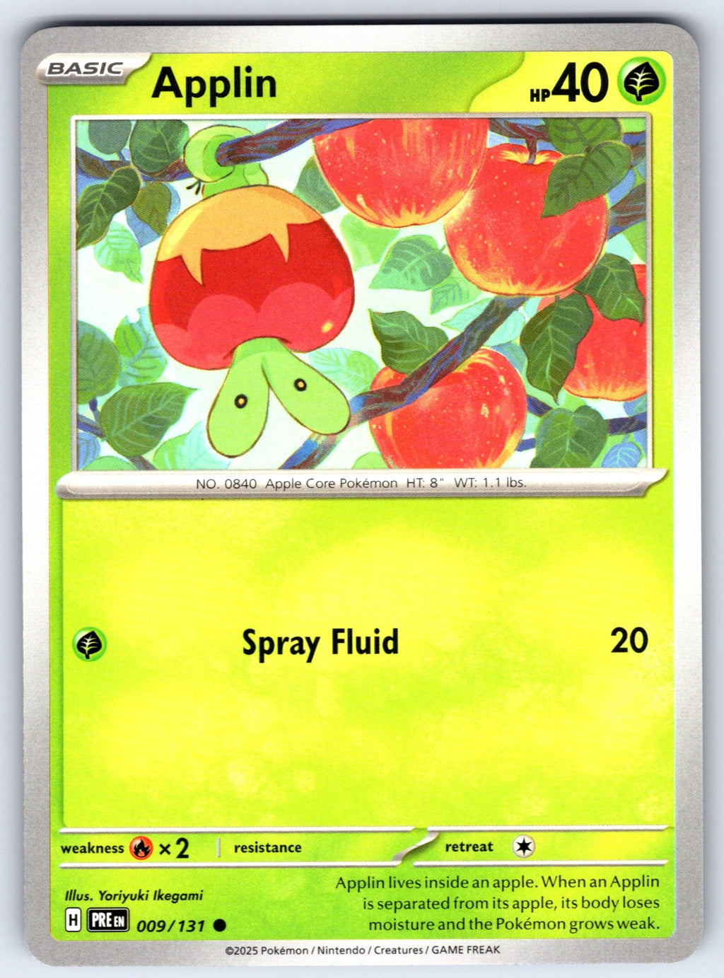 Applin Common SV: Prismatic Evolutions 009/131 NM 2025