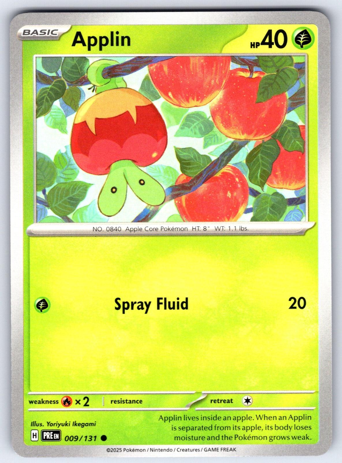 Applin Common SV: Prismatic Evolutions 009/131 NM 2025