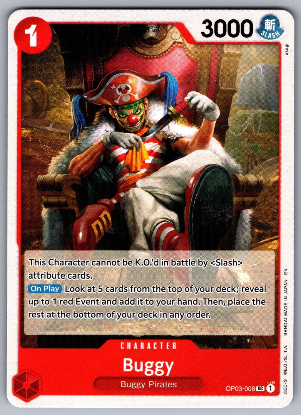 Buggy (008) UC Pillars of Strength OP03-008 NM 2023