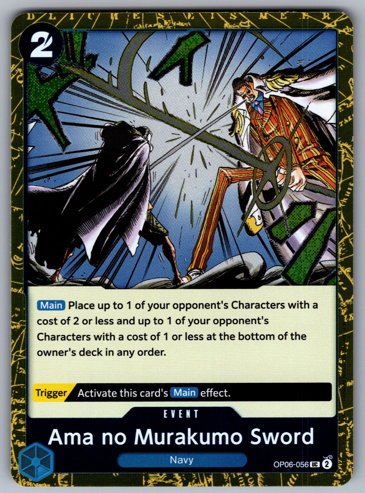 Ama no Murakumo Sword (Pirate Foil) Foil UC Premium Booster -The Best- Vol. 2 OP