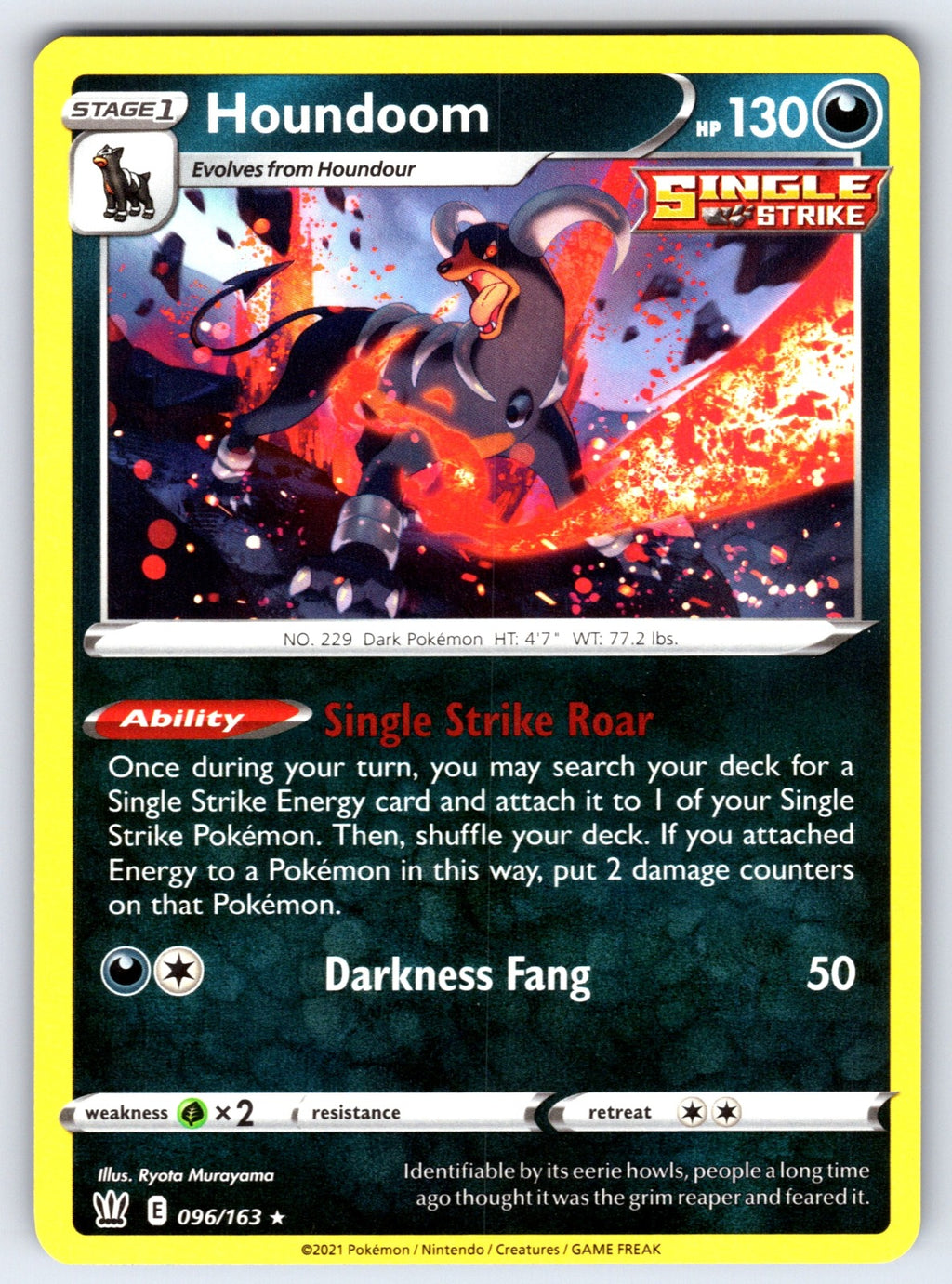Houndoom - Rare Deck Exclusives 096/163 LP 2016