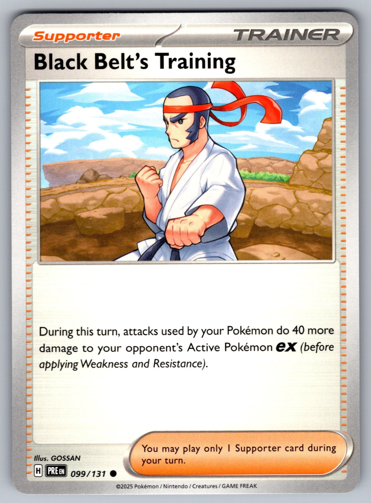 Black Belt's Training Common SV: Prismatic Evolutions 099/131 NM 2025