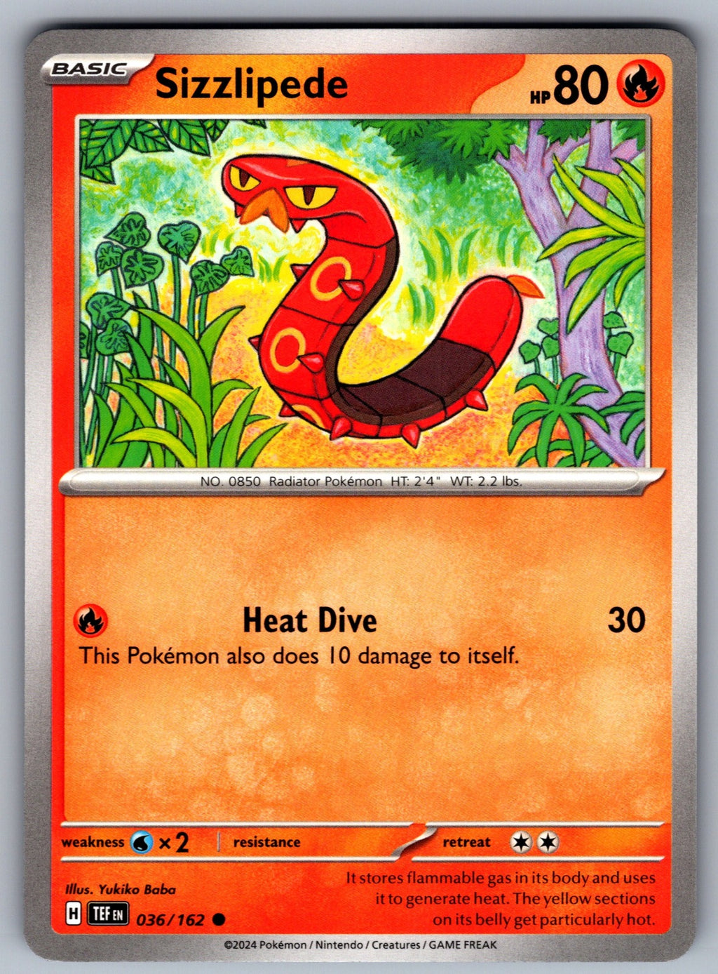 Sizzlipede Common SV05: Temporal Forces 036/162 NM 2024
