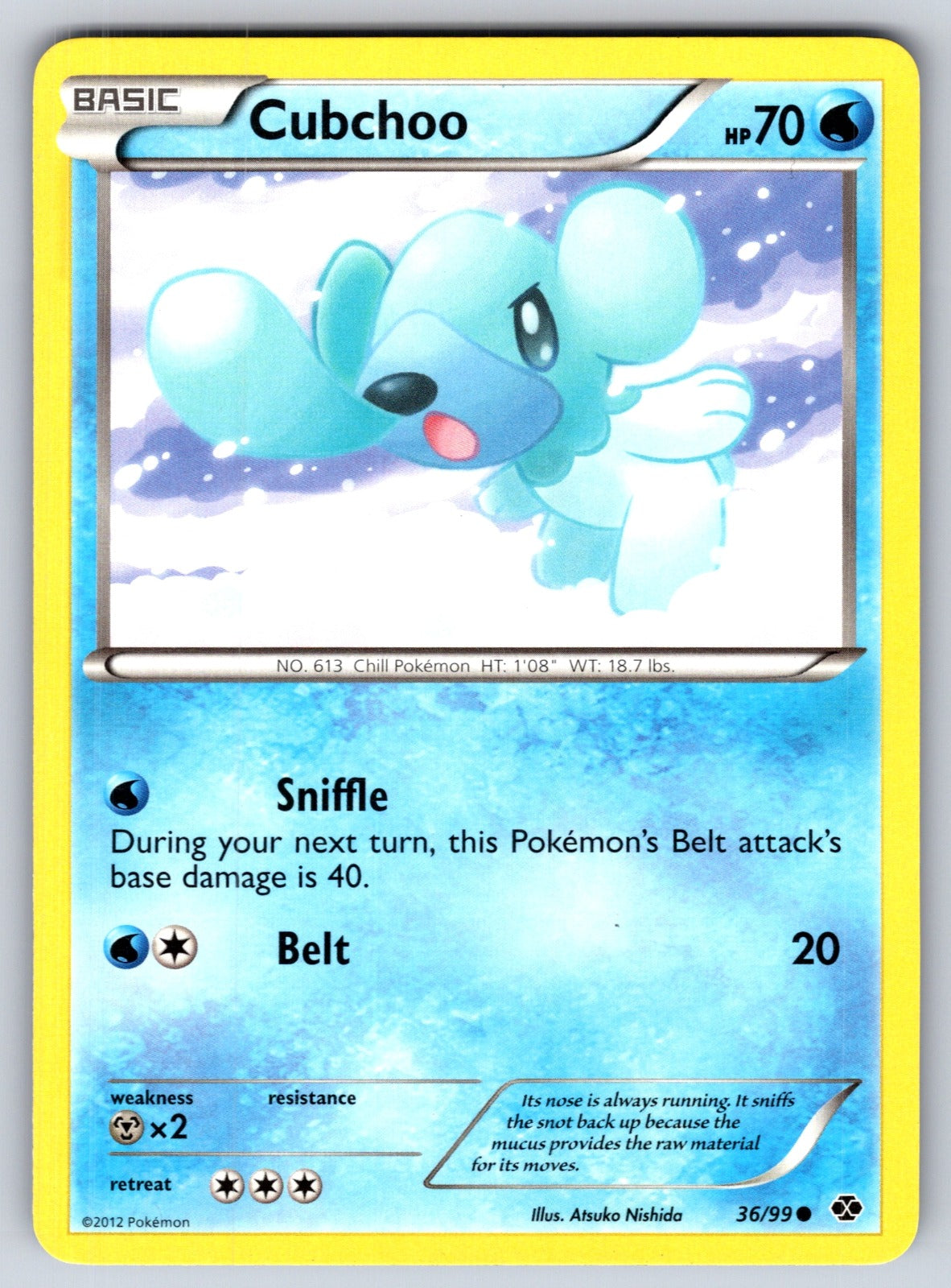 Cubchoo Common Next Destinies 36/99 LP 2012