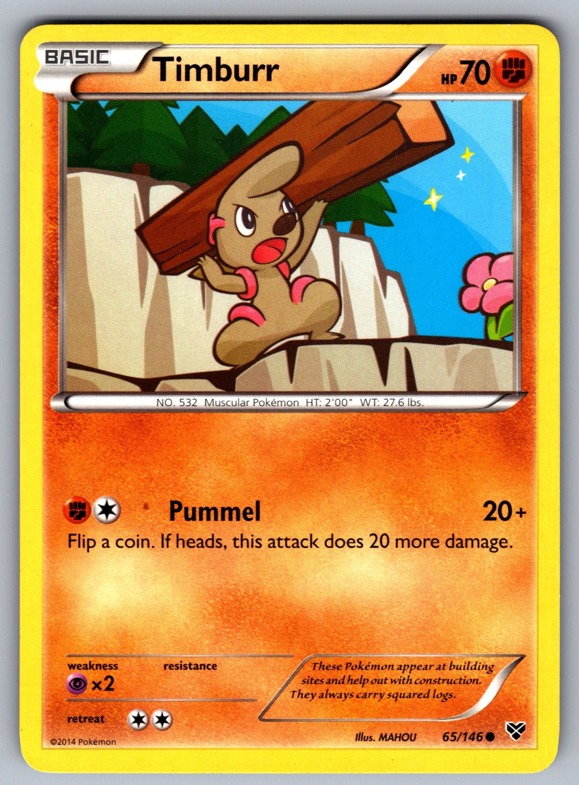 Timburr Common XY Base Set 65/146 LP 2014