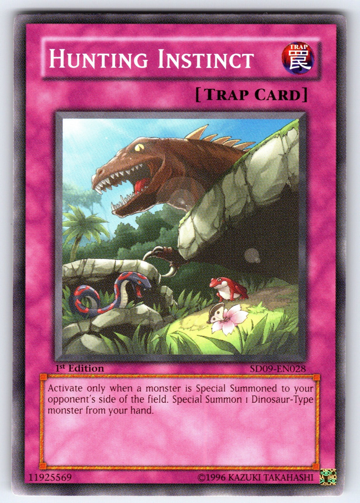 Hunting Instinct 1st Edition Common Structure Deck: Dinosaur's Rage SD09-EN028 N