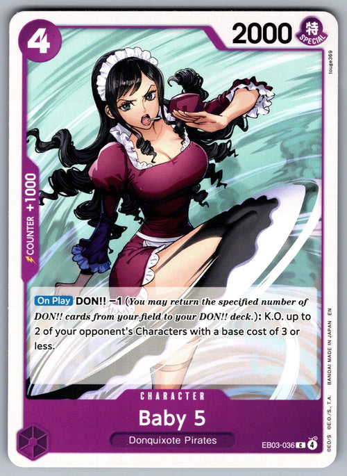 Baby 5 C Extra Booster: One Piece Heroines Edition EB03-036 NM 2026