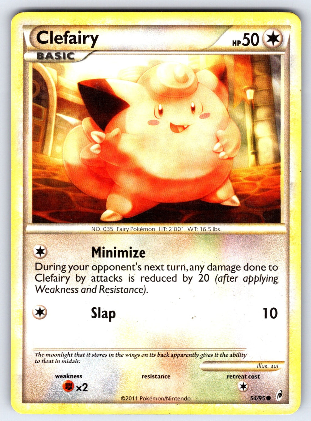 Clefairy Common Call of Legends 54/95 LP 2011