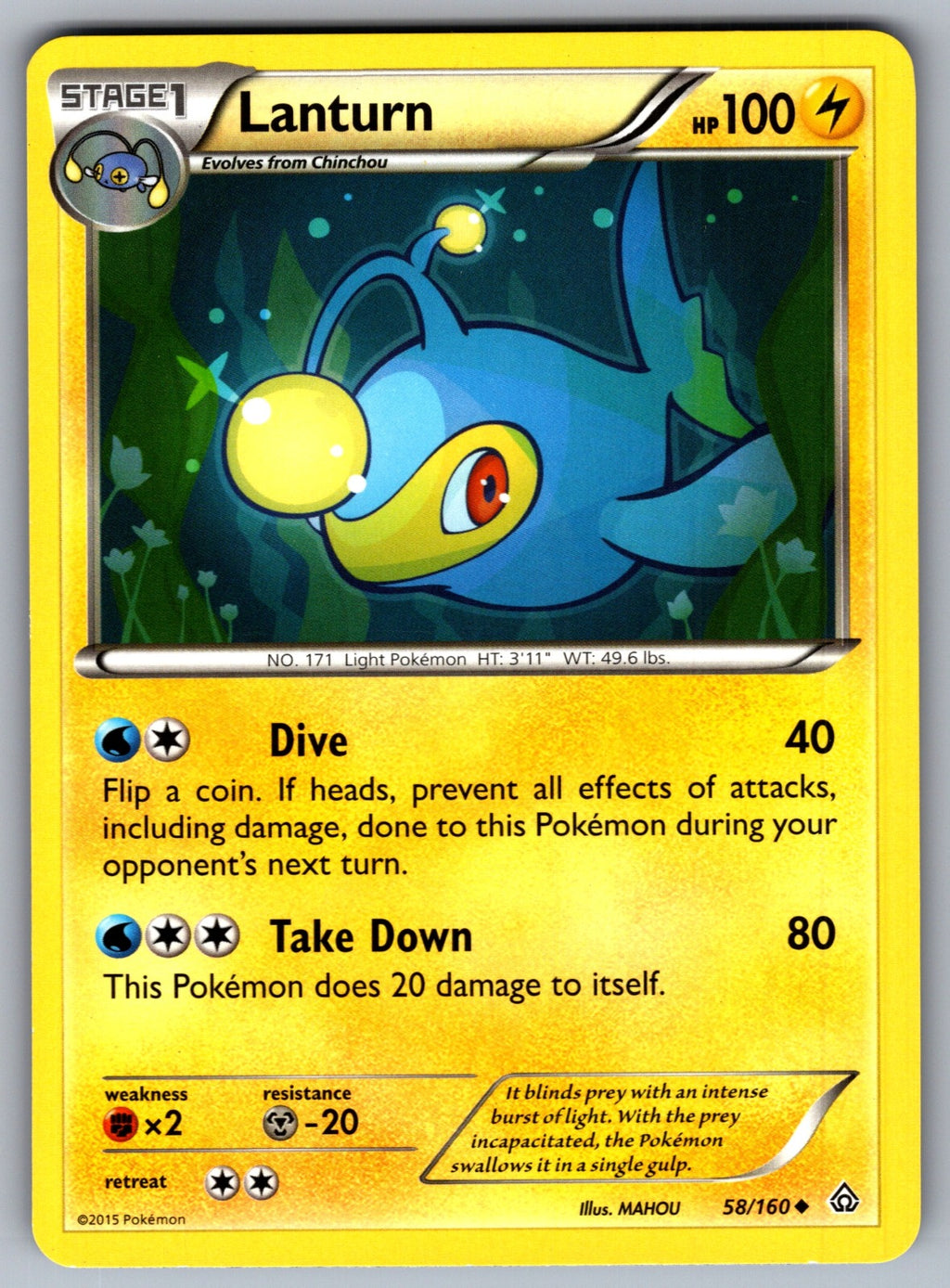 Lanturn Uncommon XY - Primal Clash 58/160 LP 2015