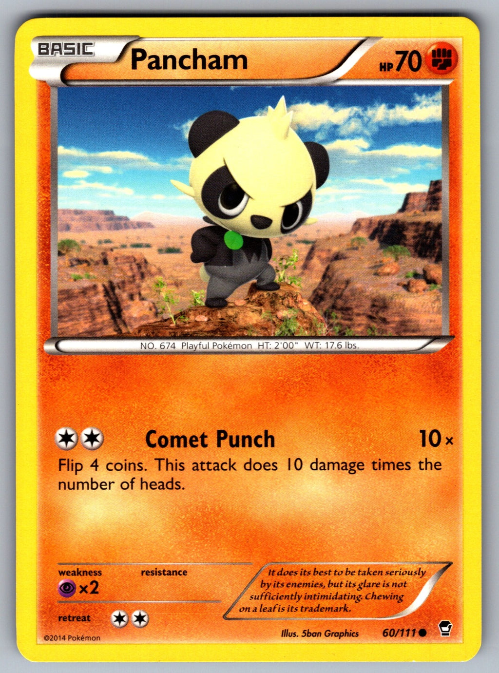 Pancham (60) Common XY - Furious Fists 60/111 LP 2014