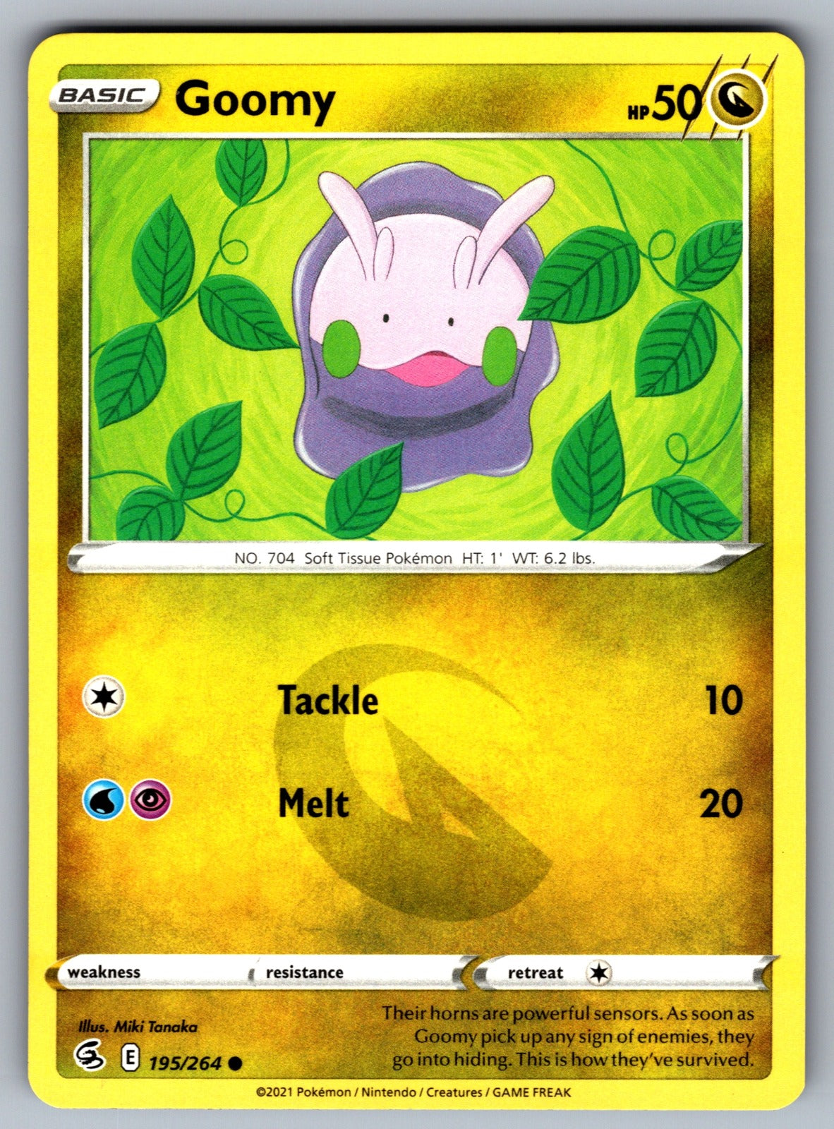 Goomy Common SWSH08: Fusion Strike 195/264 NM 2021