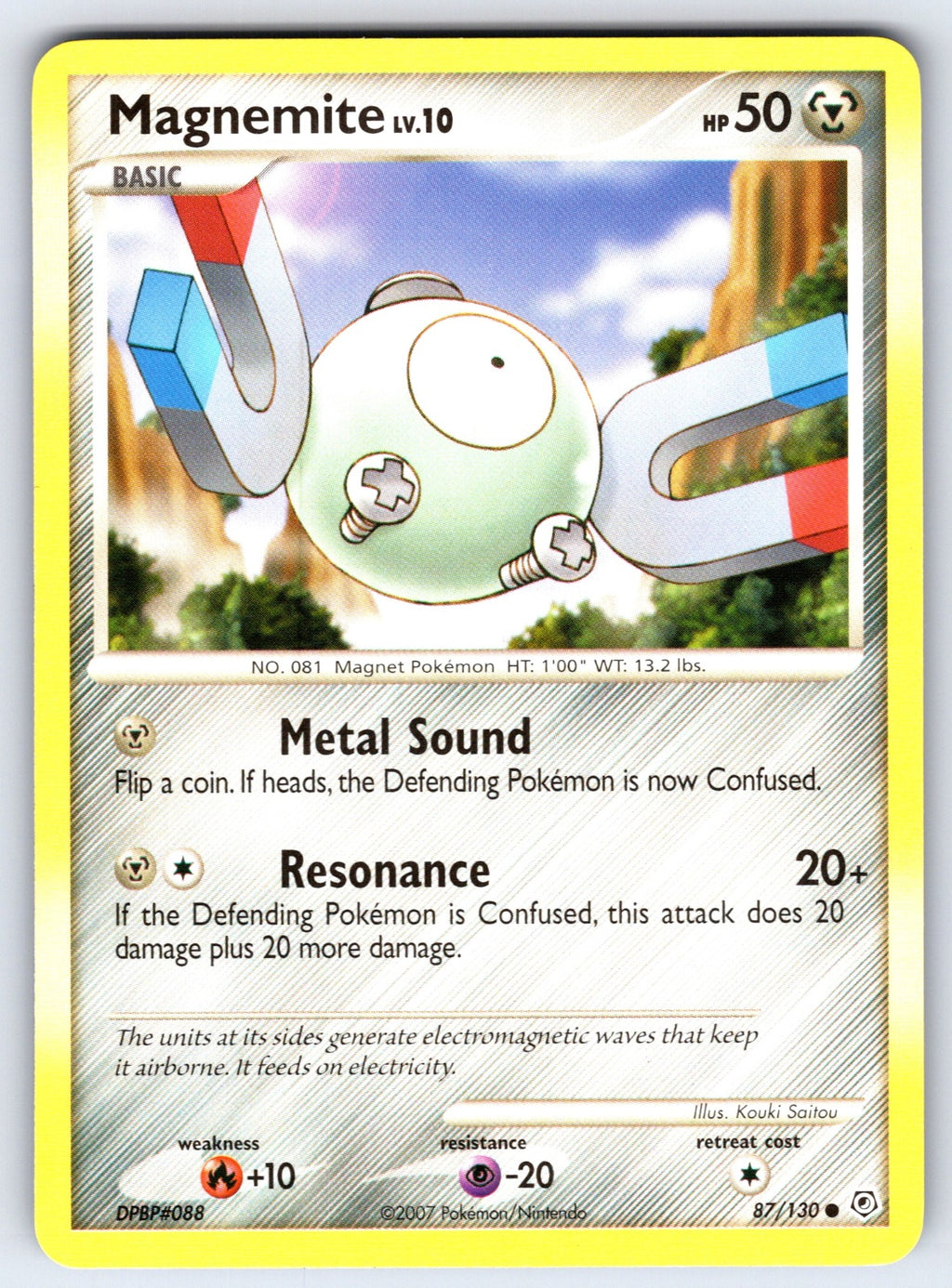 Magnemite Common Diamond and Pearl 87/130 LP 2007