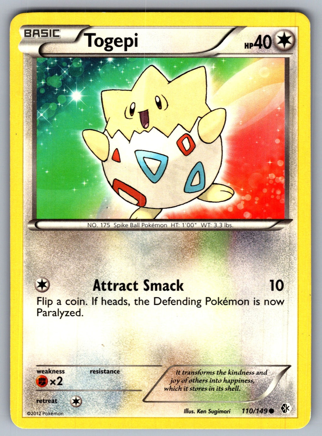 Togepi Common Boundaries Crossed 110/149 LP 2012