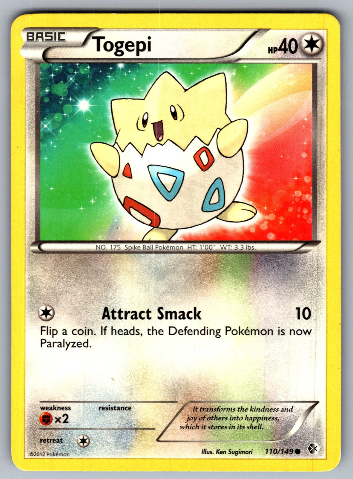 Togepi Common Boundaries Crossed 110/149 LP 2012