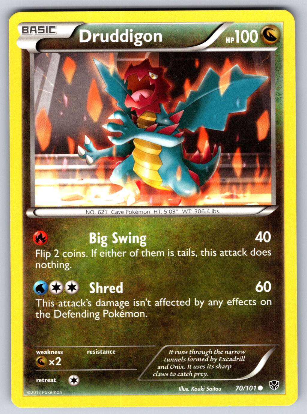 Druddigon Common Plasma Blast 70/101 LP 2013