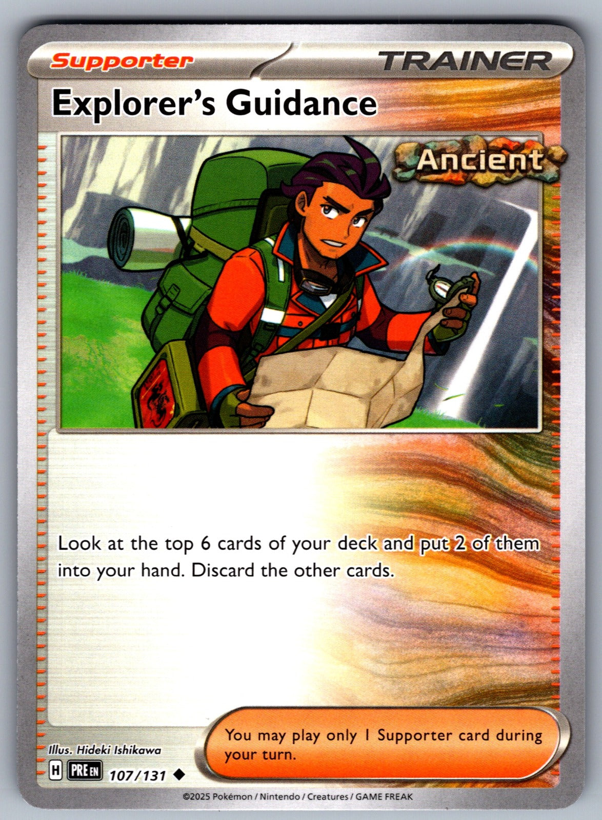 Explorer's Guidance Uncommon SV: Prismatic Evolutions 107/131 NM 2025